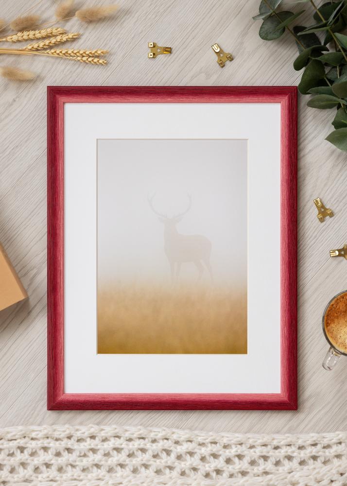 Raam Cornwall Akrüülklaas Tumepunane 30x30 cm