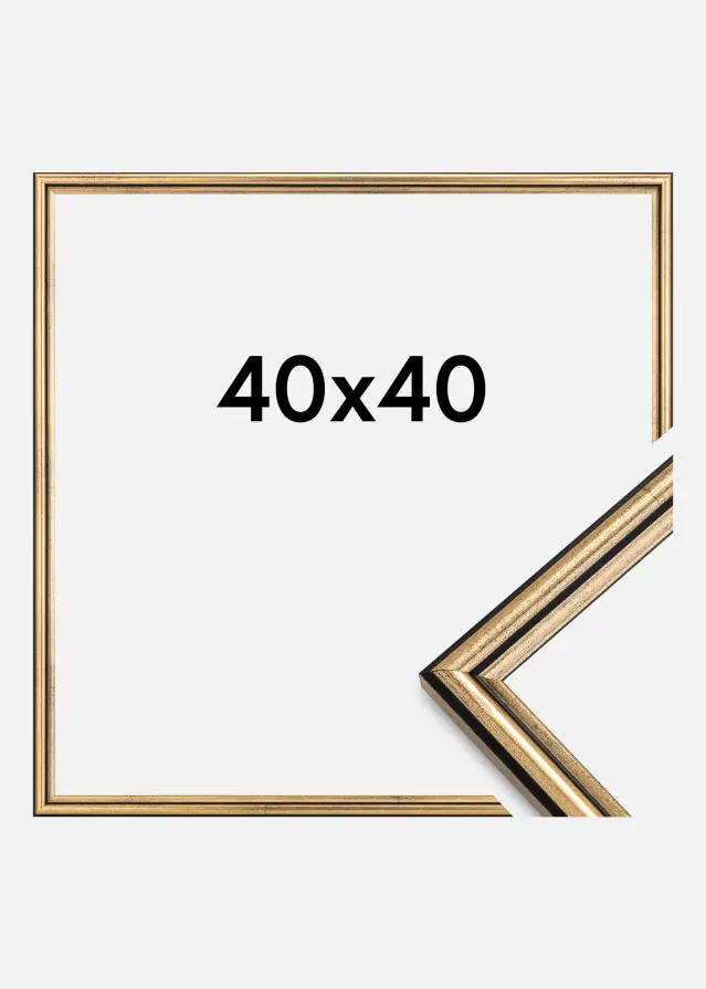 Raam Horndal Akruulklaas kuldne 40x40 cm