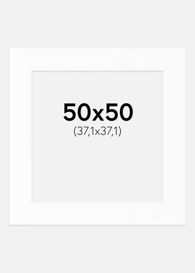 Paspartuu Valge Standard (Valge Südamik) 50x50 cm (37,1x37,1)