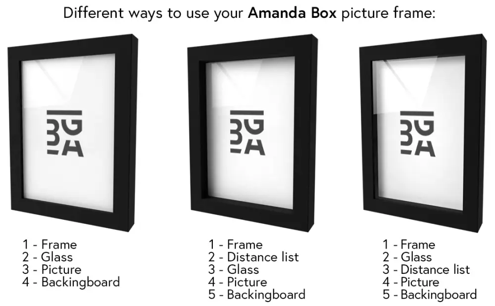 Raam Amanda Box muster 60x80 cm