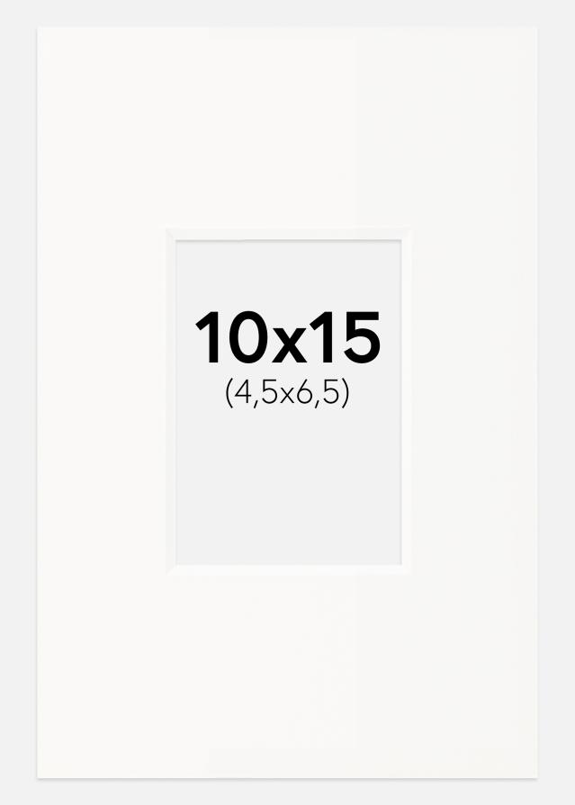 Paspartuu kulunud valge Valge äär 10x15 cm (4,5x6,5)