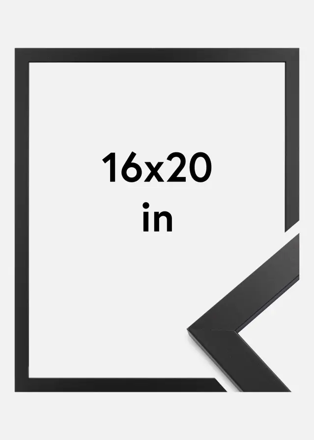 Raam Black Wood 16x20 inches (40,64x50,8 cm)