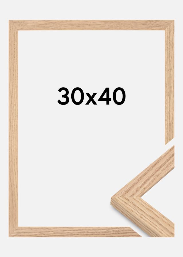 Raam Tidlös Akrüülklaas Massiivne Tamm 30x40 cm