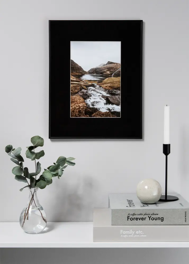 Paspartuu XL muster Valge äär 60x80 cm (41x58,4 - A2)