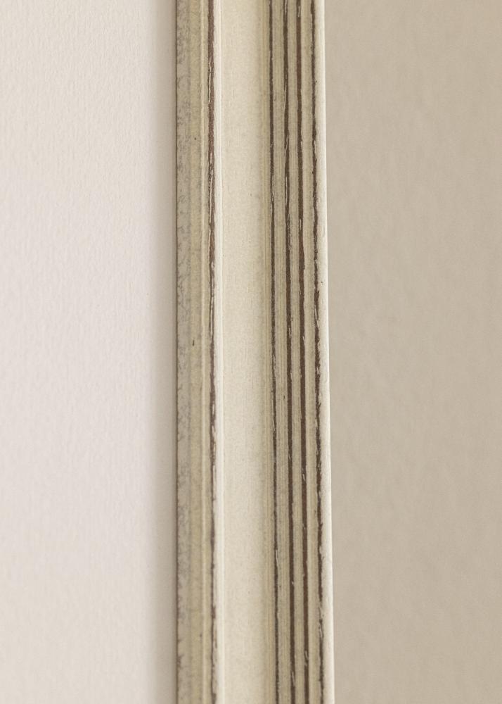 Raam Shabby Chic Akruulklaas valge 40x50 cm