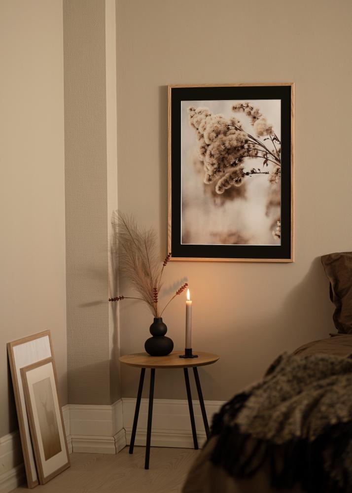 Raam E-Line tamm 30x40 cm - paspartuu muster 21x29,7 cm (A4)