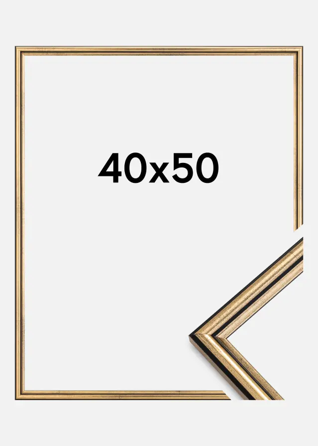 Raam Horndal Akruulklaas kuldne 40x50 cm