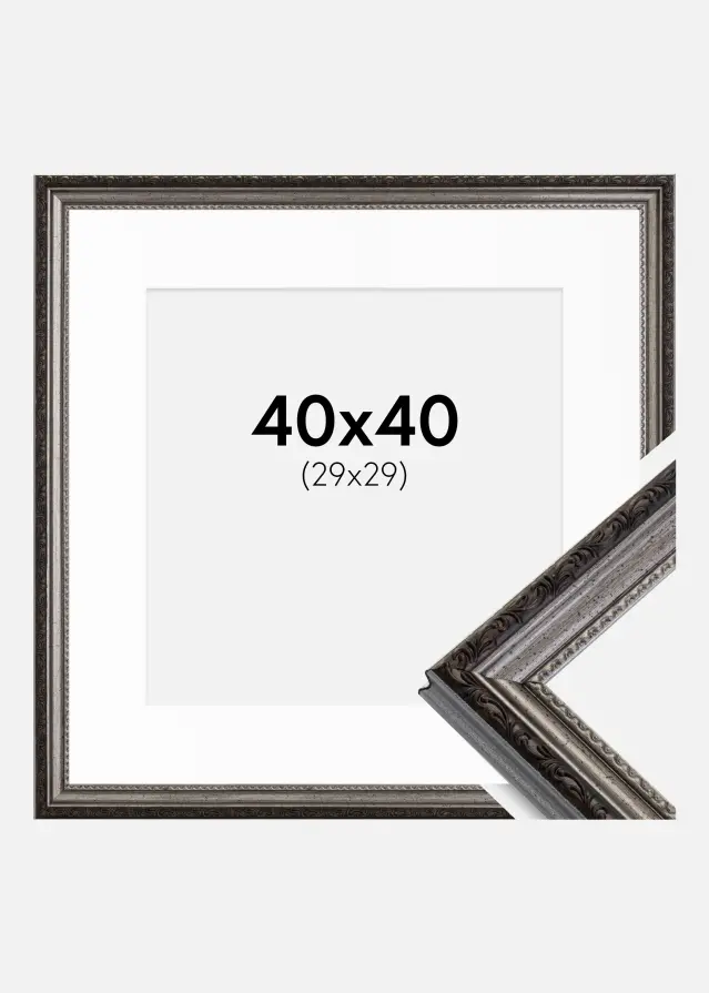 Raam Abisko hobedane 40x40 cm - paspartuu valge 30x30 cm
