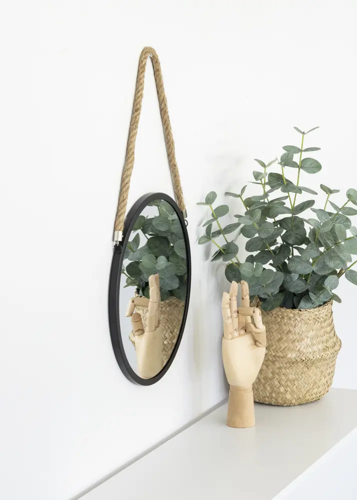 KAILA ummargune peegel Rope - muster 30 cm Ø