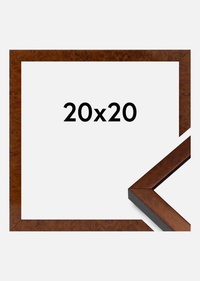 Raam Ares Akruulklaas Burr Walnut 20x20 cm