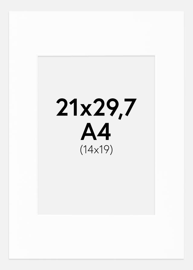 Paspartuu Canson valge Valge äär A4 21x29,7 cm (14x19,5)