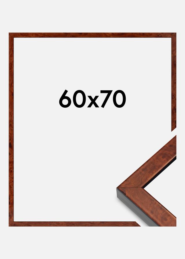 Raam Hermes Akruulklaas Burr Walnut 60x70 cm