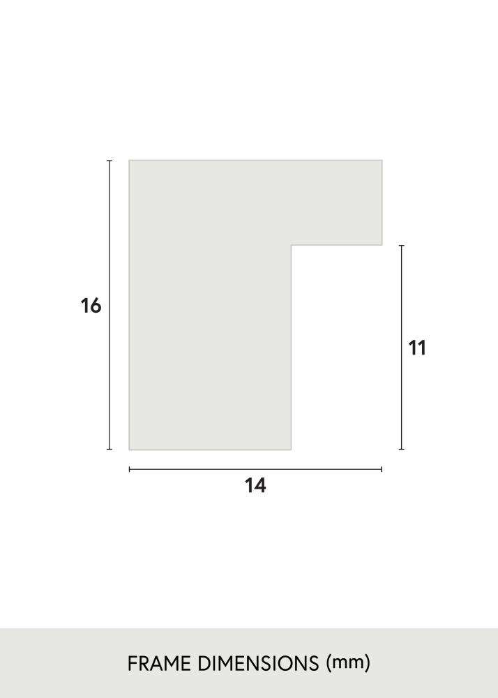 Raam Oban Akrüülklaas Must 42x59.4 cm (A2)