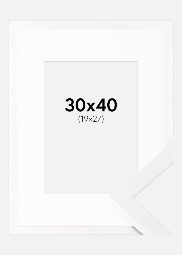 Raam Selection valge 30x40 cm - paspartuu valge 20x28 cm