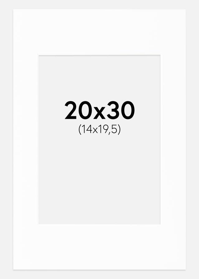 Paspartuu Canson valge Valge äär 20x30 cm (14x19,5)