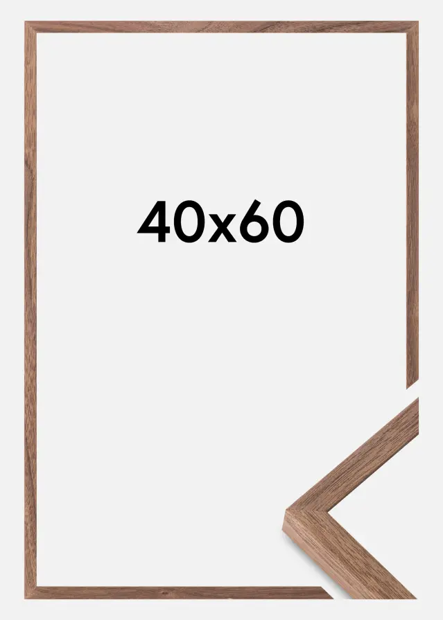 Raam Soul Walnut Veneer Akruulklaas 40x60 cm