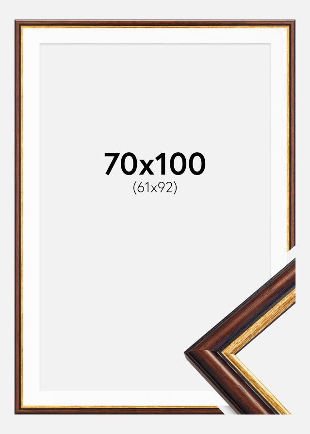 Raam Siljan pruun 70x100 cm - paspartuu valge 62x93 cm