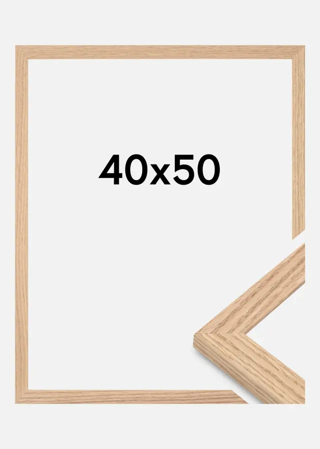 Raam Tidlös Akrüülklaas Massiivne Tamm 40x50 cm