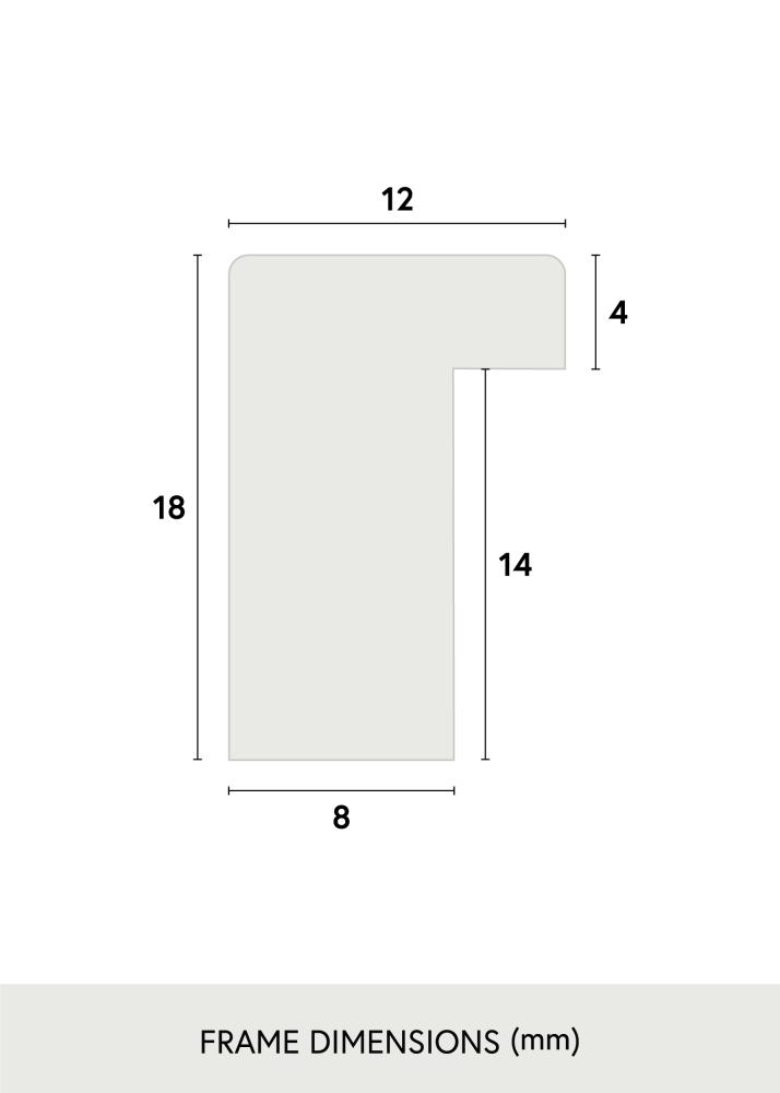 Raam Oslo muster 70x100 cm - paspartuu valge 60x90 cm