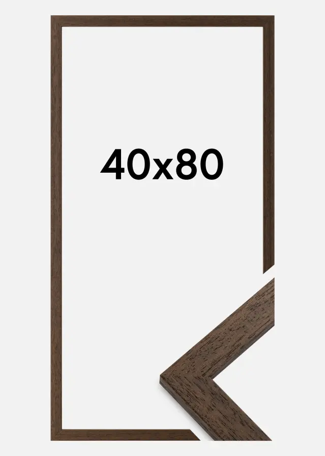 Raam Brown Wood 40x80 cm