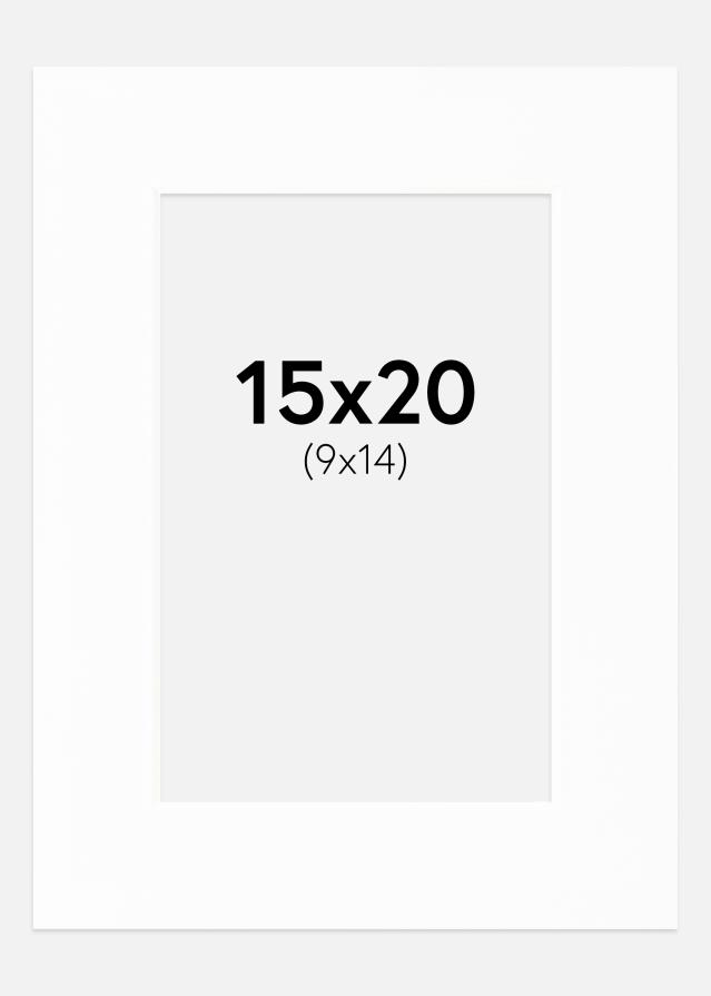 Paspartuu Canson valge Valge äär 15x20 cm (9x14)