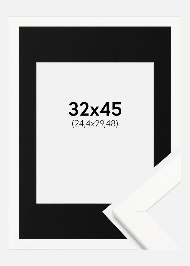 Raam Trendline valge 32x45 cm - paspartuu muster 10x12 inches