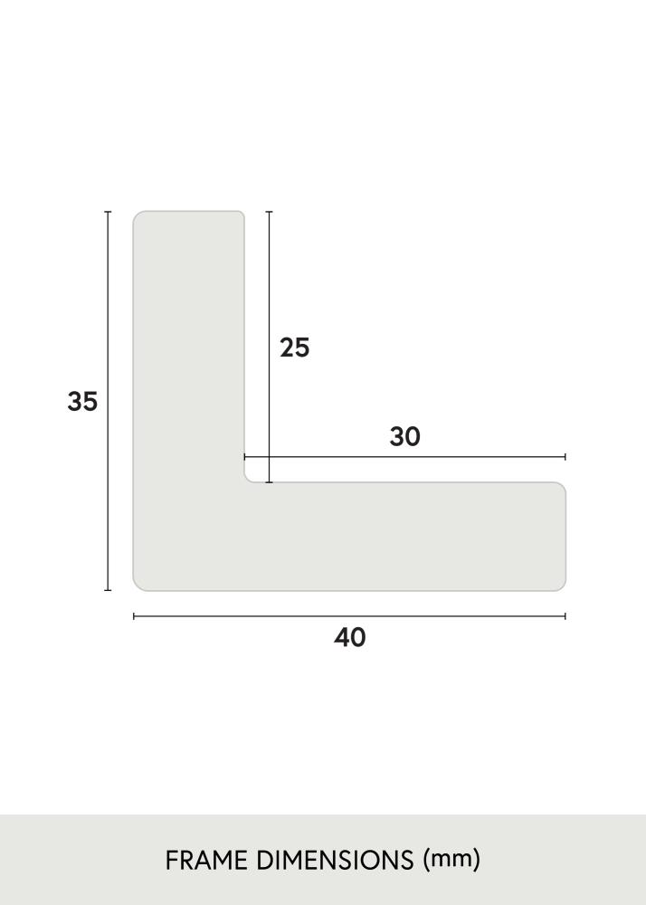 Raam Wells Akrüülklaas Pruun 40x40 cm