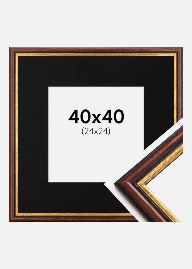 Raam Siljan pruun 40x40 cm - paspartuu muster 25x25 cm