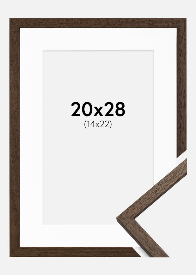 Raam Edsbyn pahkel 20x28 cm - paspartuu valge 15x23 cm