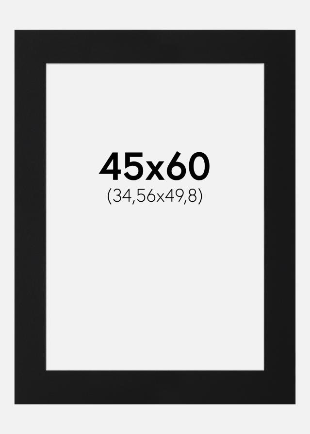 Paspartuu Must Standard (Valge Südamik) 45x60 cm (34,56x49,8)