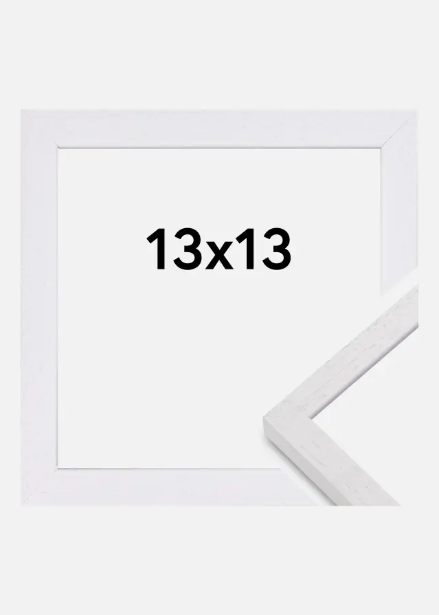 Raam Glendale matt matt klaas valge 13x13 cm