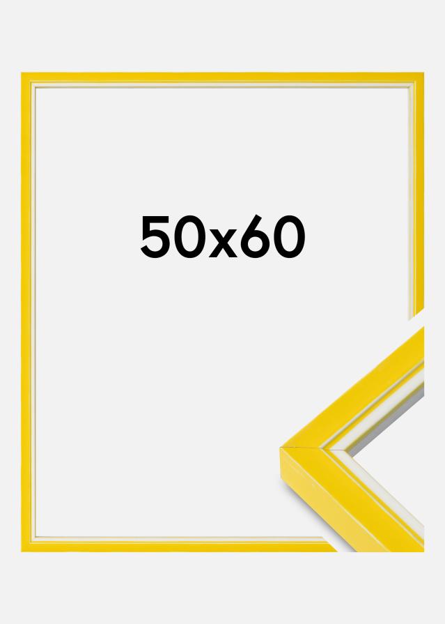 Raam Diana Akruulklaas kollane 50x60 cm