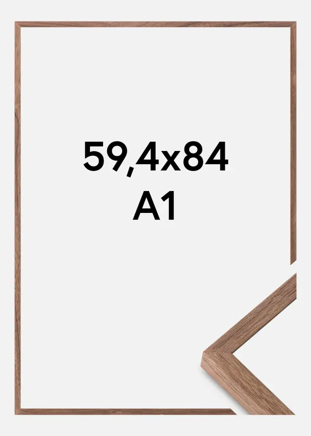 Raam Soul Walnut Veneer Akruulklaas 59,4x84 cm (A1)