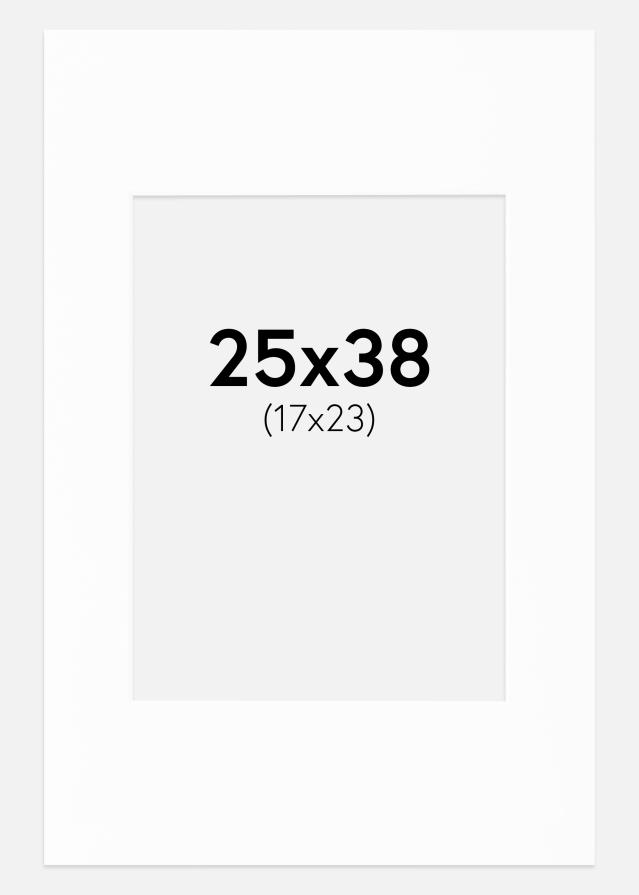 Paspartuu Canson valge Valge äär 25x38 cm (17x23)