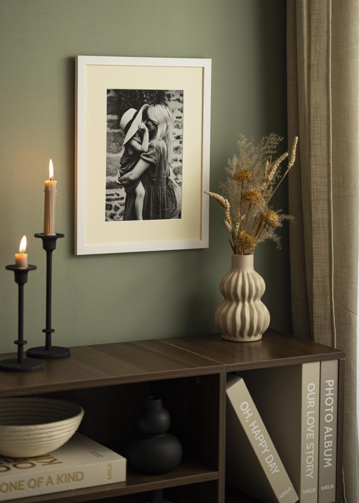 Paspartuu Antique White Valge äär 13x18 cm (8x11,5)