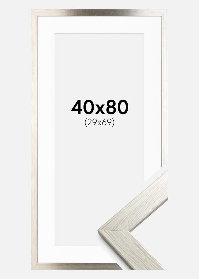 Raam hobedane Wood 40x80 cm - paspartuu valge 30x70 cm