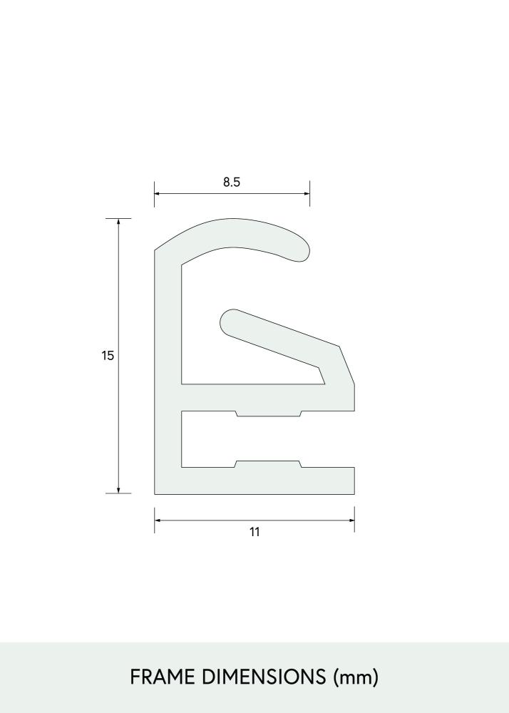 Pusleraam Must 70x100 cm
