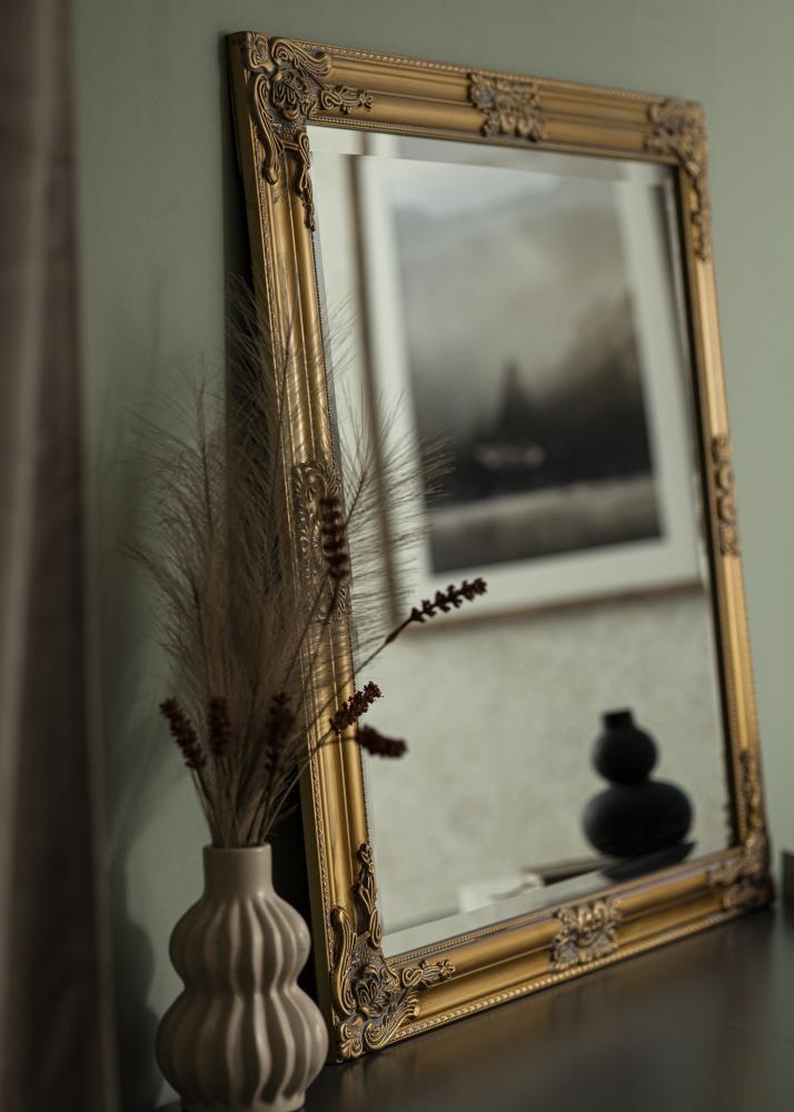 Peegel Bologna kuldne 80x80 cm