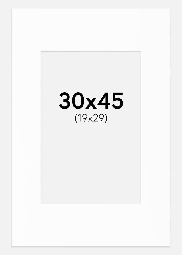 Paspartuu Canson valge Valge äär 30x45 cm (19x29)