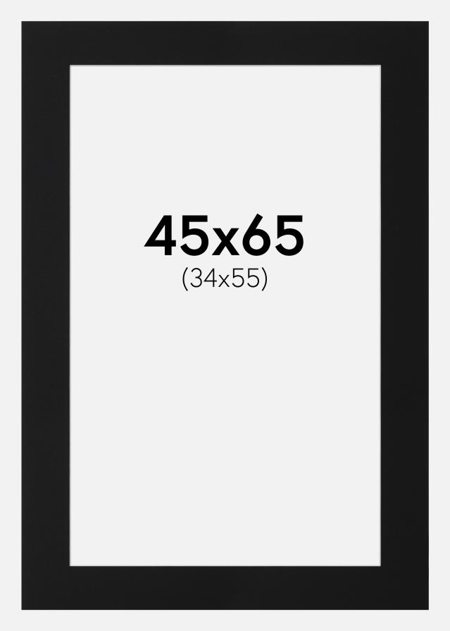 Paspartuu Must Standard (Valge Südamik) 45x65 cm (34x55)