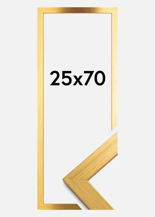 Raam Gold Wood 25x70 cm