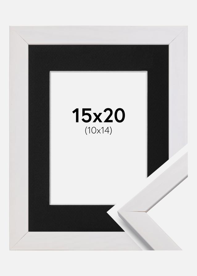 Raam stiilne valge 15x20 cm - paspartuu muster 11x15 cm