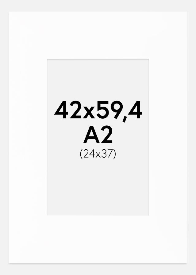 Paspartuu Canson valge Valge äär 42x59,4 cm (24x37)