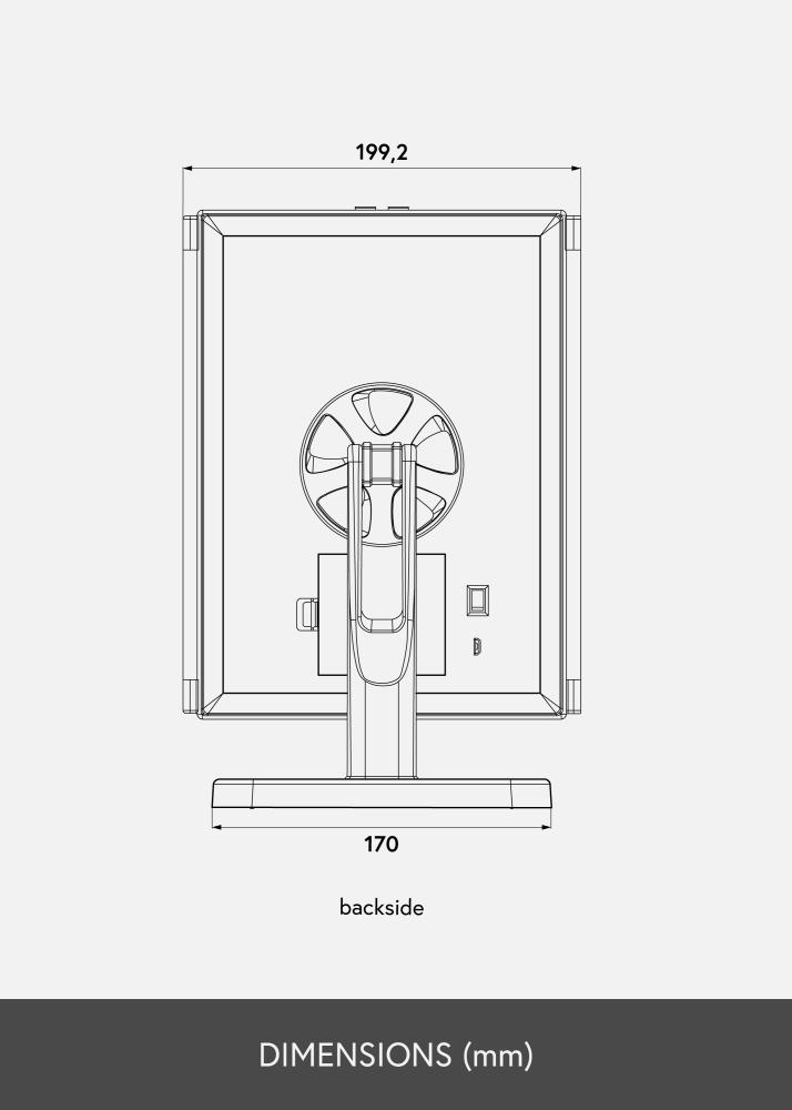 KAILA meikimispeegel Fold II muster - 38x25 cm