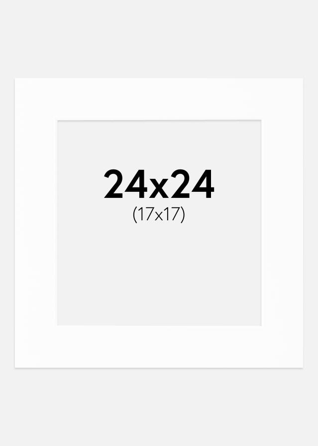 Paspartuu Canson valge Valge äär 24x24 cm (17x17)