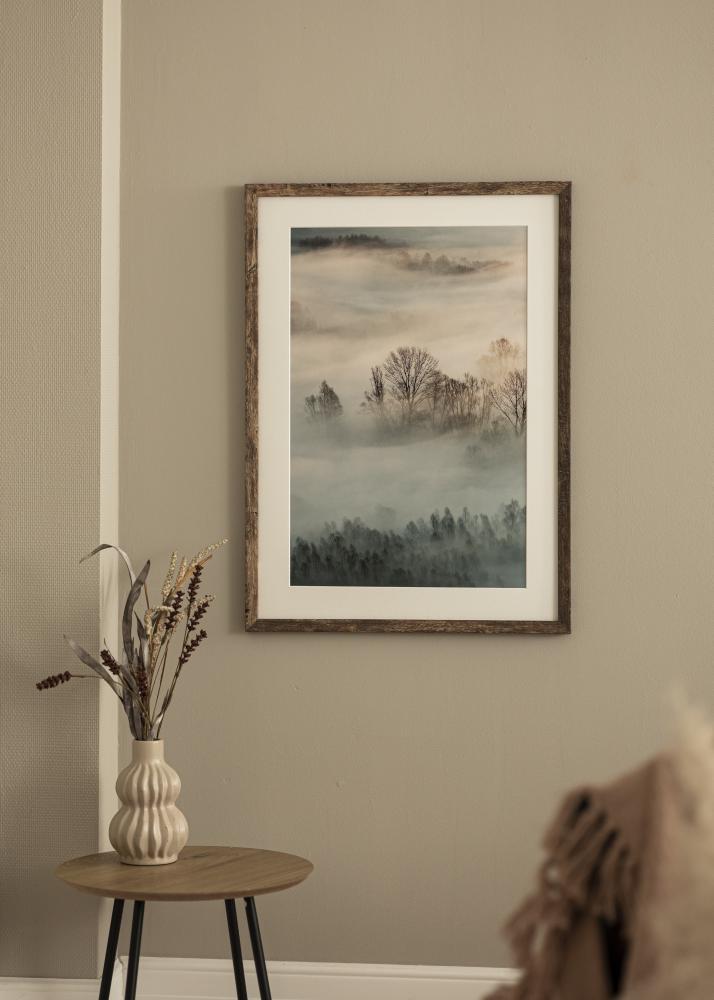 Raam Fiorito Washed Oak 60x80 cm - paspartuu valge 50x65 cm