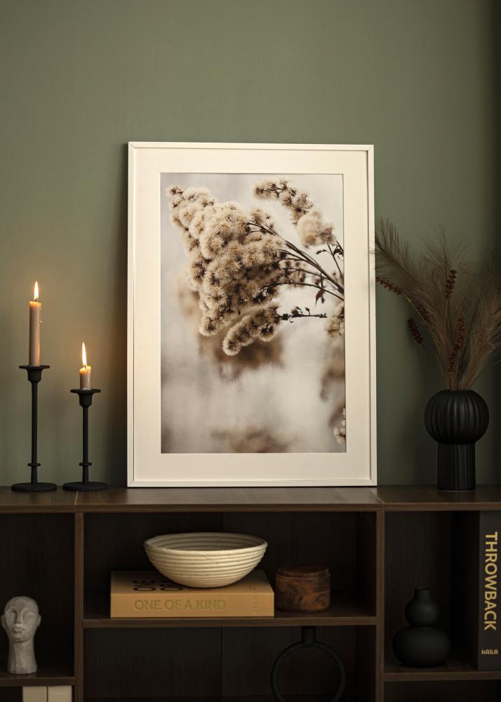 Raam E-Line valge 70x100 cm - paspartuu valge 62x93 cm
