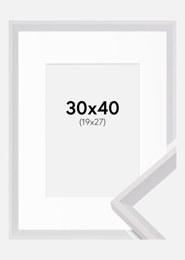 Raam Globe valge 30x40 cm - paspartuu valge 20x28 cm