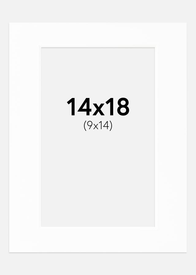 Paspartuu Canson valge Valge äär 14x18 cm (9x14)