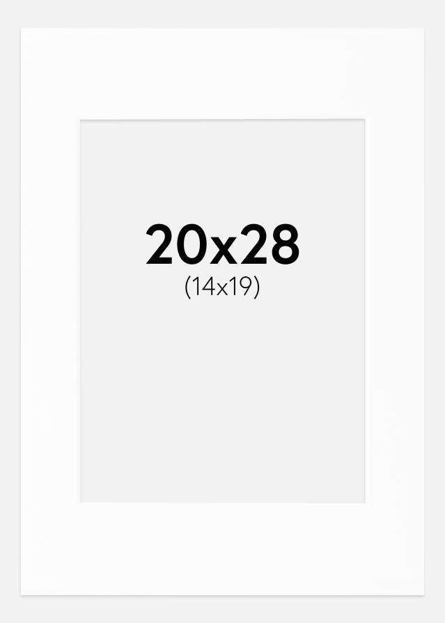 Paspartuu Canson valge Valge äär 20x28 cm (14x19)